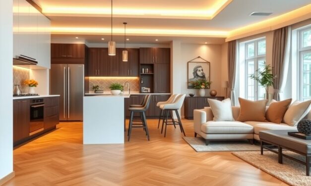 Łączenie podłogi w kuchni i salonie: jak wybrać miejsce i sposób, by zachować spójność i funkcjonalność przestrzeni