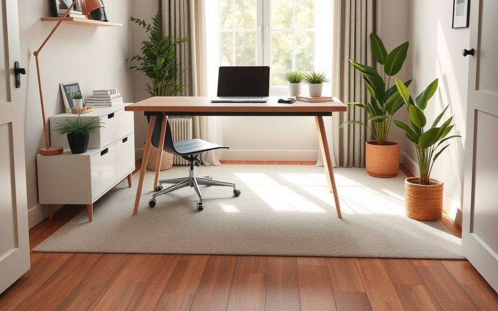 Podłoga do home office: jak wybrać trwały i cichy materiał sprzyjający koncentracji pracy