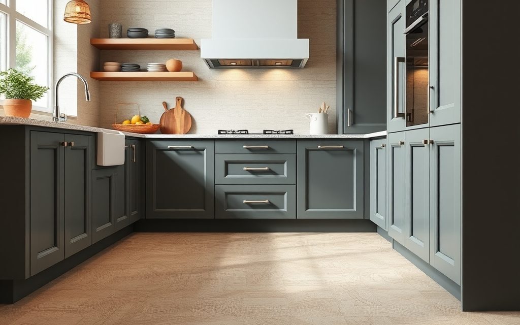 Jak wybrać podłogę do frontów kuchennych, by stworzyć harmonijną i funkcjonalną aranżację