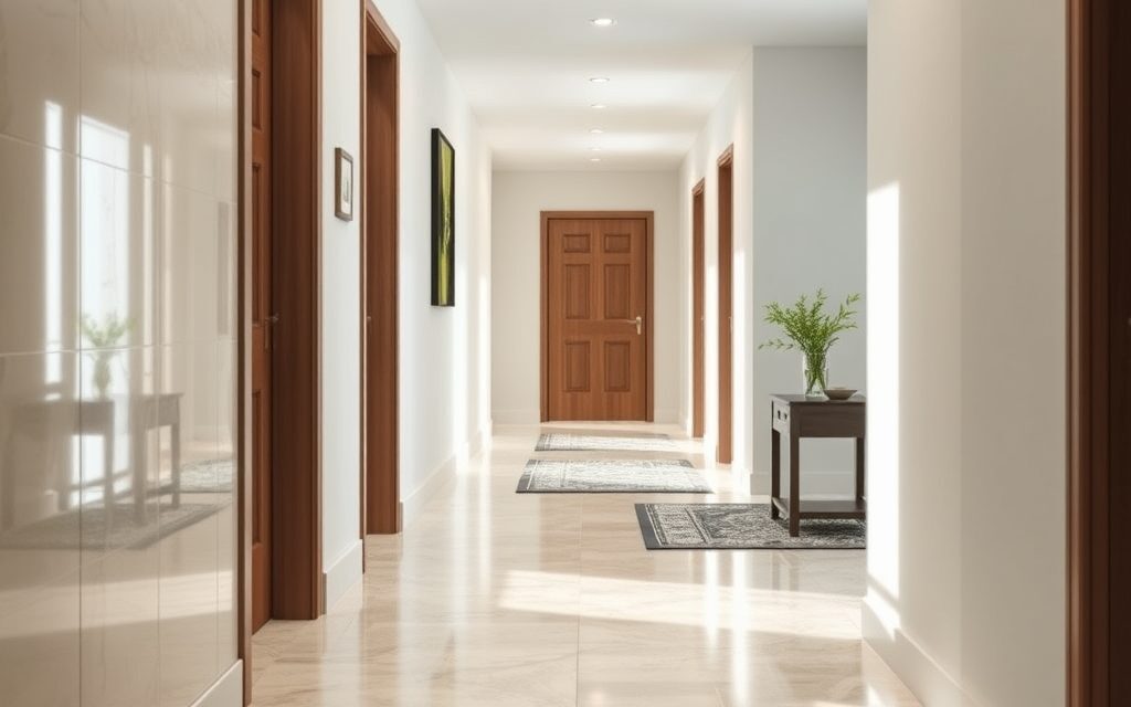 Podłoga do przedpokoju łatwa w czyszczeniu: praktyczne materiały odporne na wilgoć i zabrudzenia