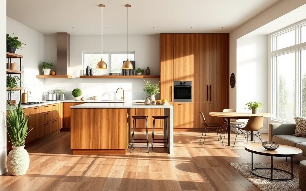Podłoga w kuchni z aneksem: jak połączyć funkcjonalność i estetykę otwartej przestrzeni